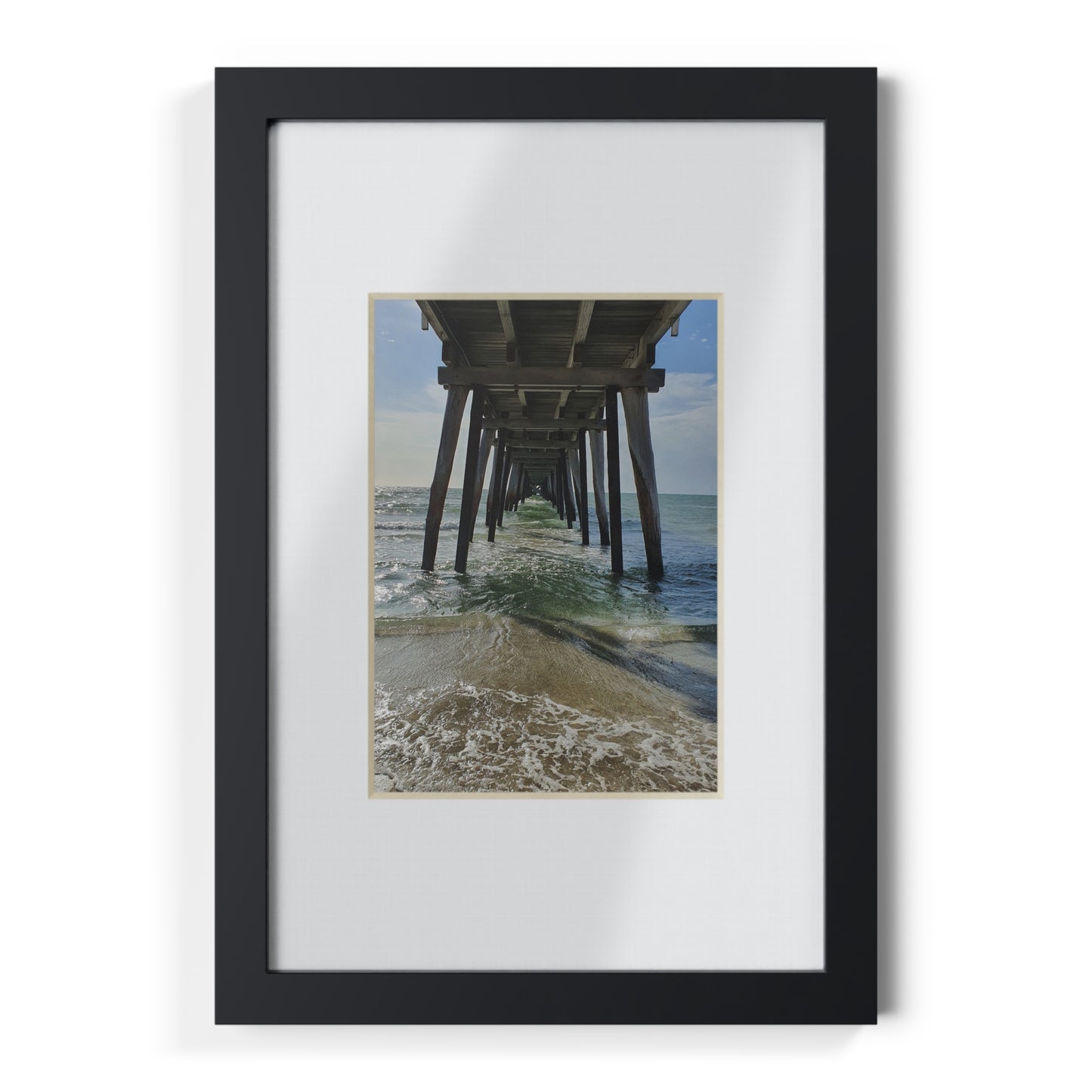 Under Jetty View Framed Poster