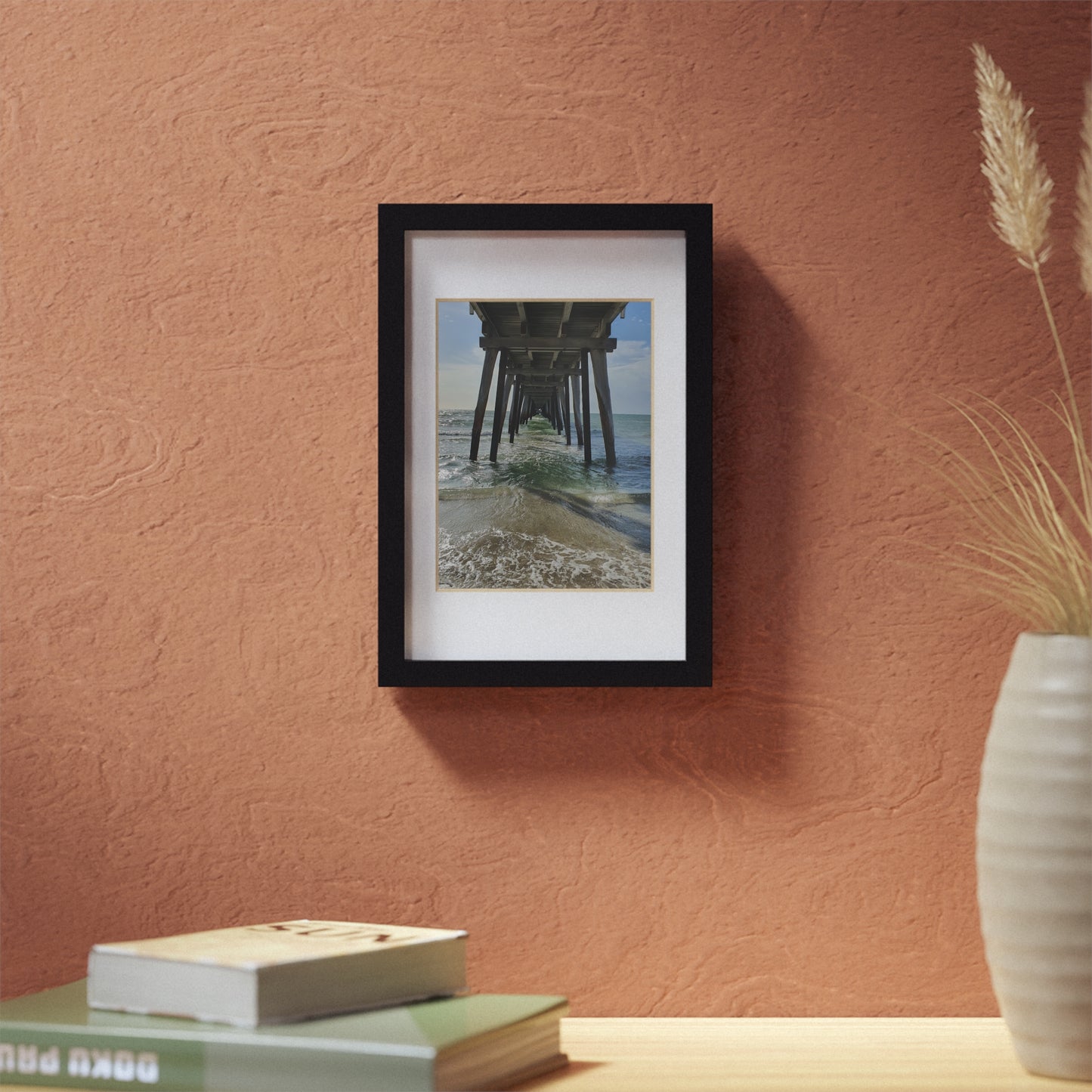 Under Jetty View Framed Poster