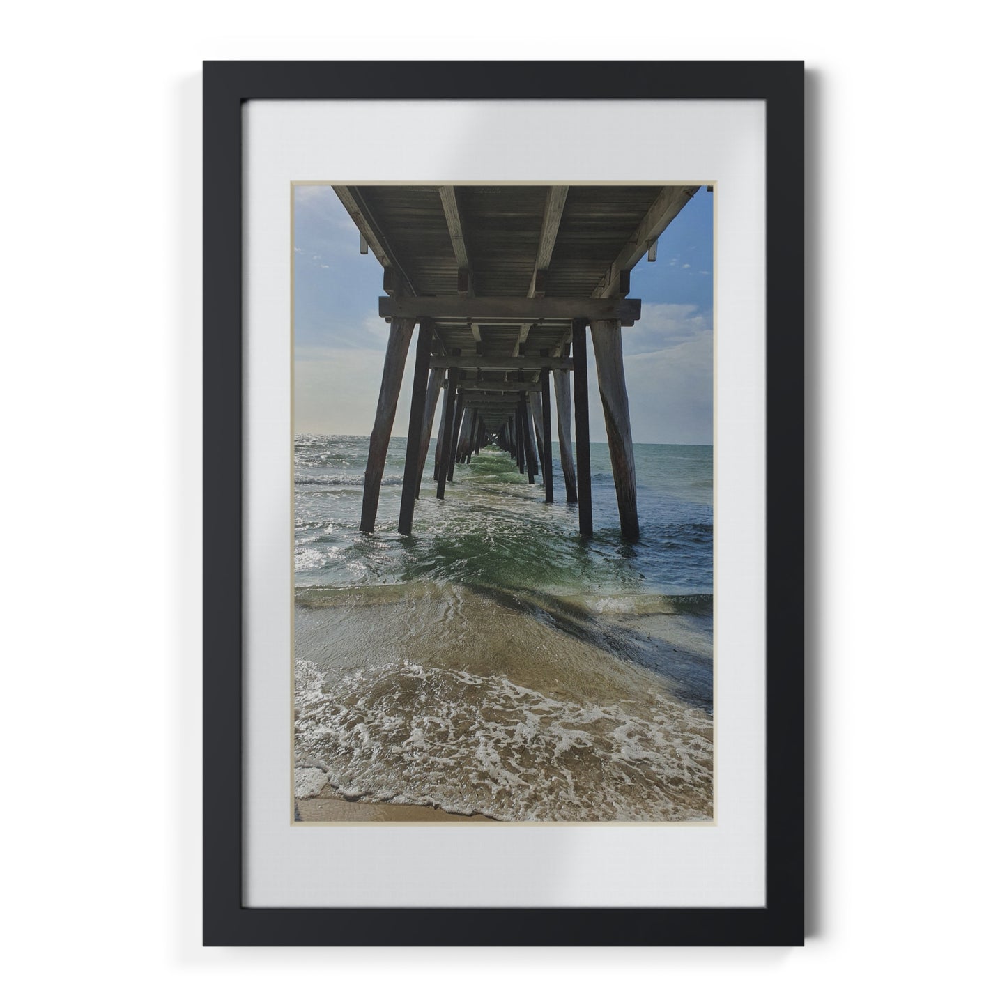 Under Jetty View Framed Poster