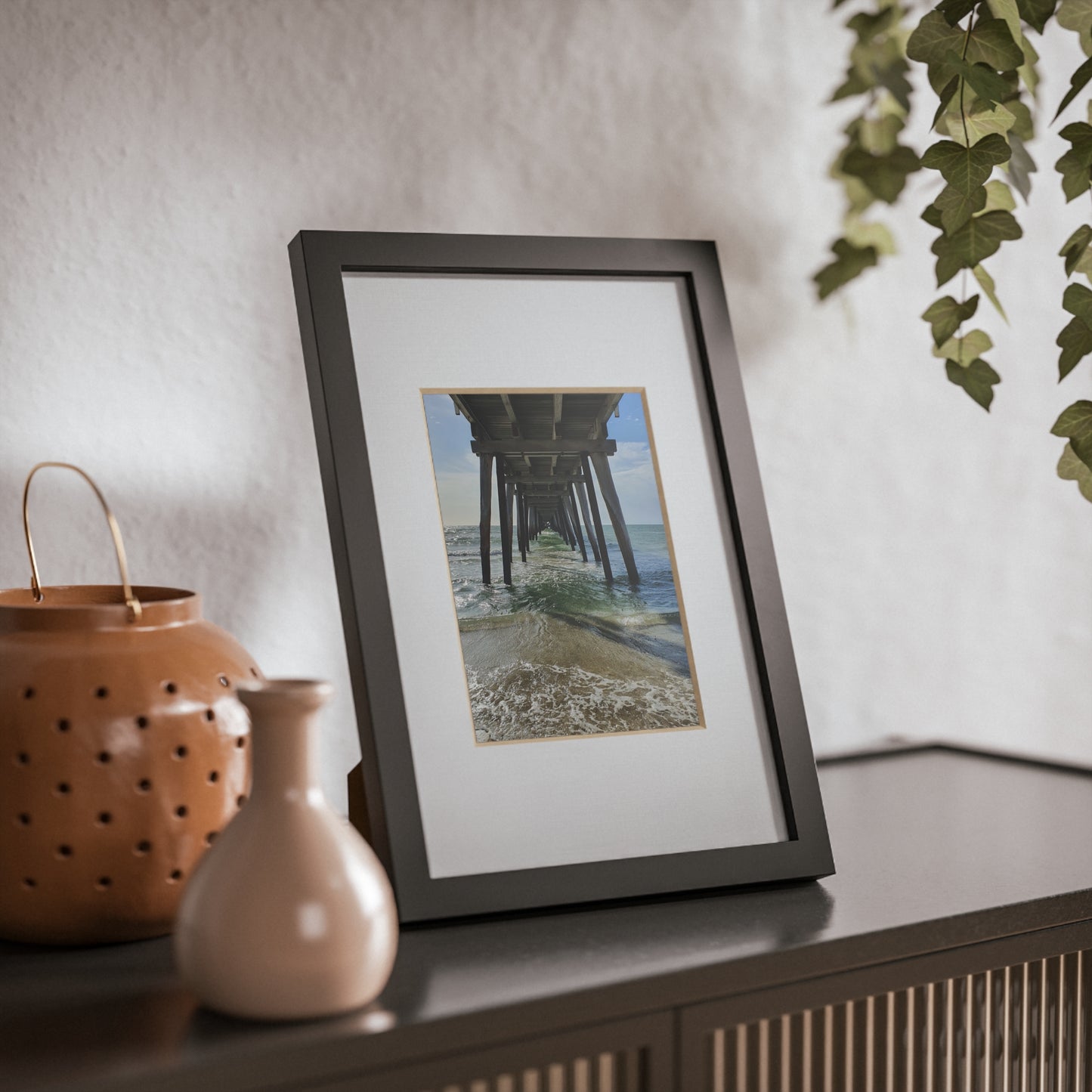 Under Jetty View Framed Poster