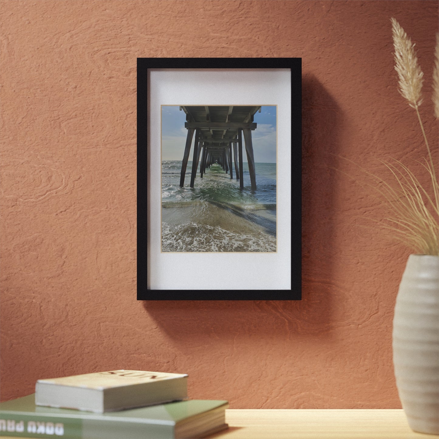 Under Jetty View Framed Poster
