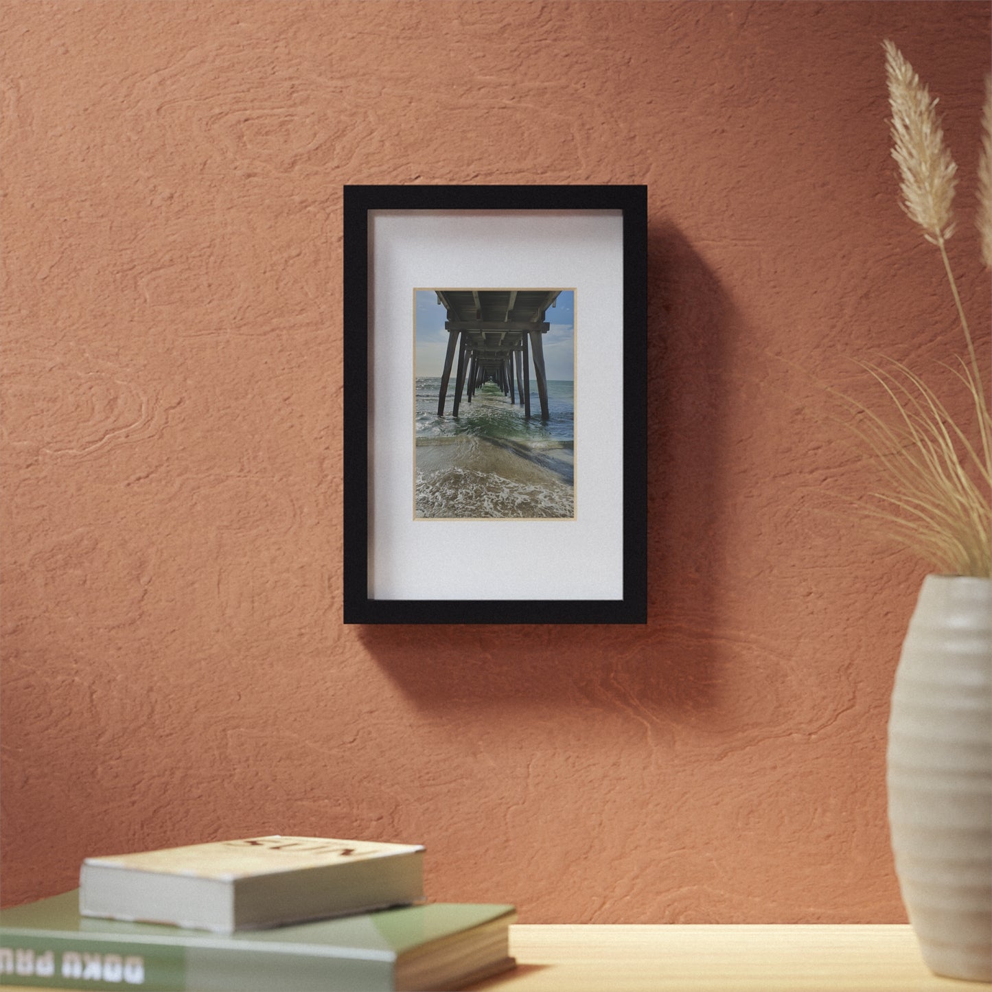 Under Jetty View Framed Poster