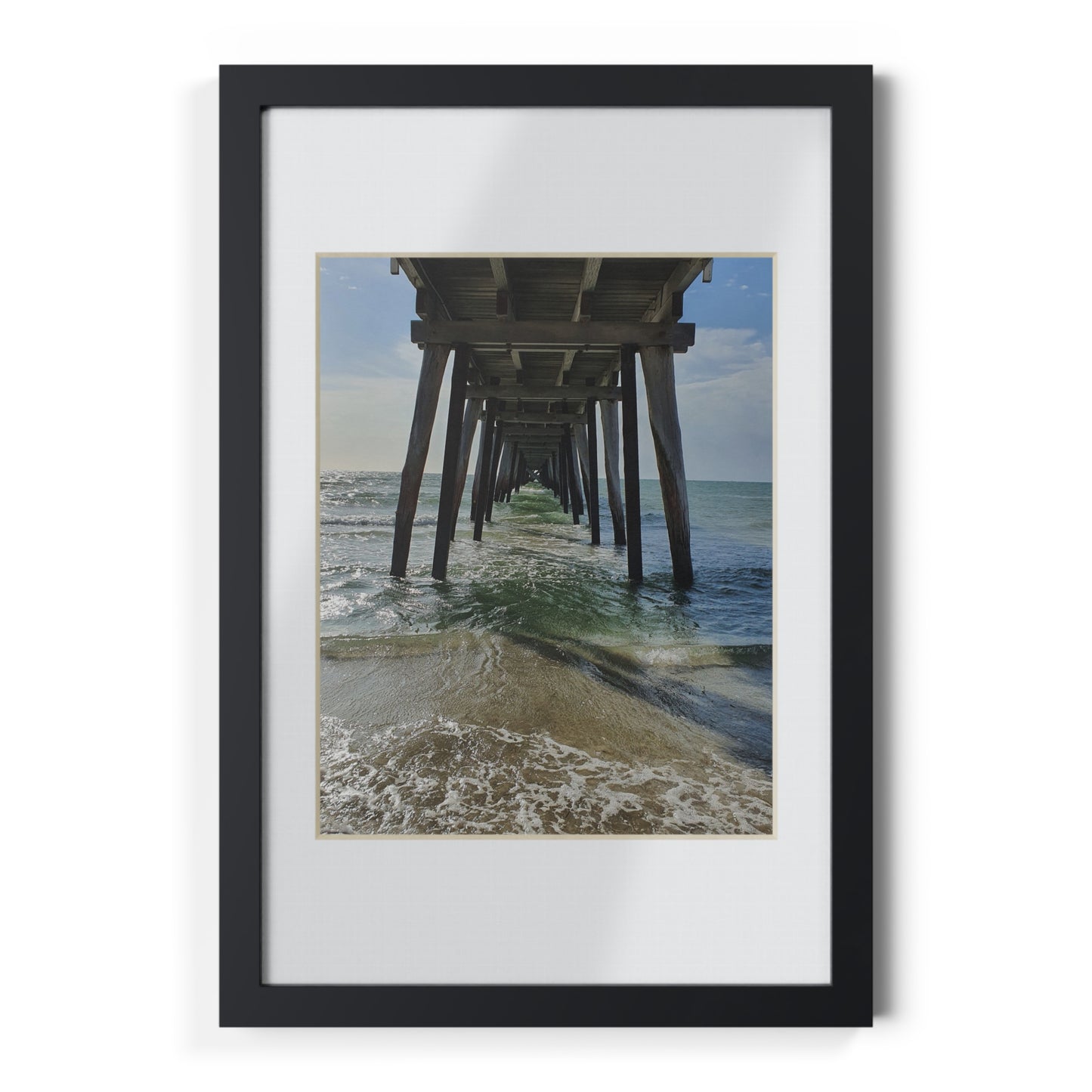 Under Jetty View Framed Poster